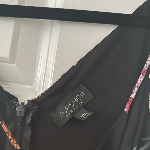 Topshop Hydrangea Floral Print Strappy Jumpsuit US 2 - Picture 10 of 12